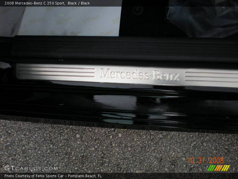 Black / Black 2008 Mercedes-Benz C 350 Sport