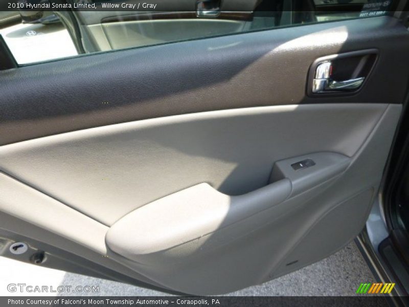 Willow Gray / Gray 2010 Hyundai Sonata Limited