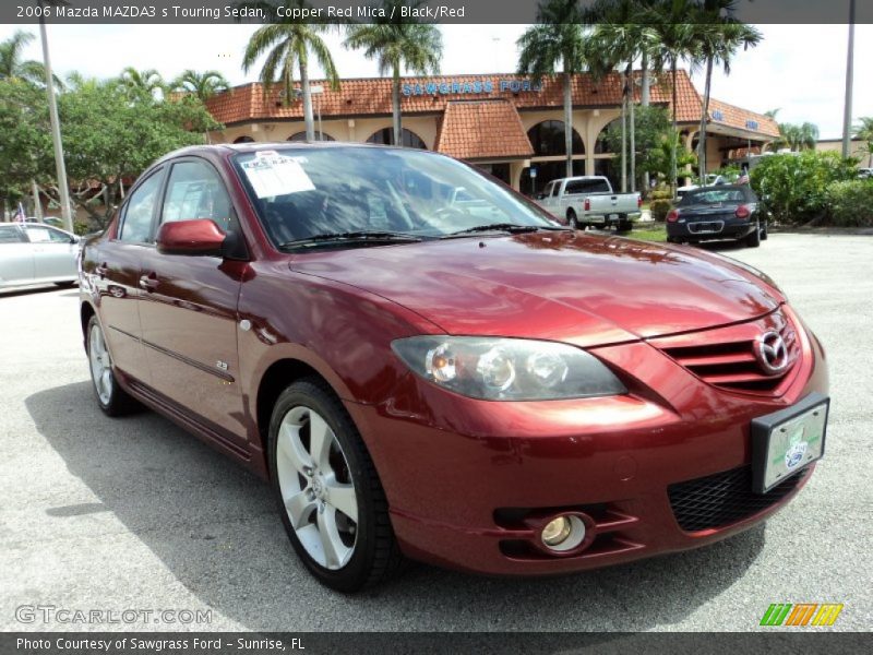 Copper Red Mica / Black/Red 2006 Mazda MAZDA3 s Touring Sedan