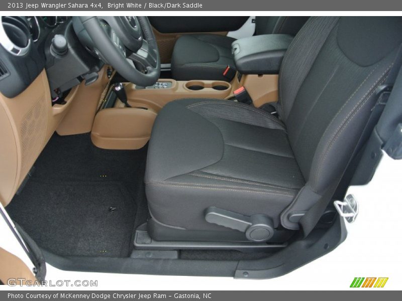 Bright White / Black/Dark Saddle 2013 Jeep Wrangler Sahara 4x4