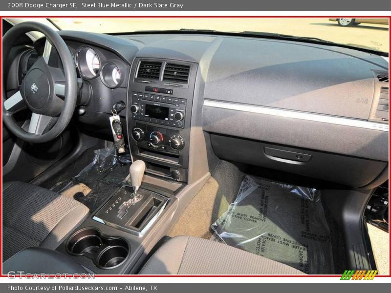 Steel Blue Metallic / Dark Slate Gray 2008 Dodge Charger SE