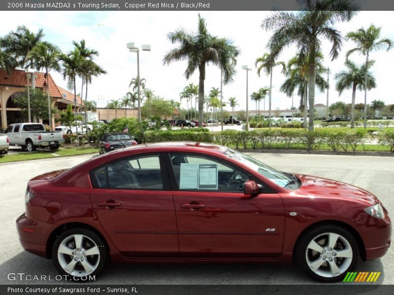 Copper Red Mica / Black/Red 2006 Mazda MAZDA3 s Touring Sedan