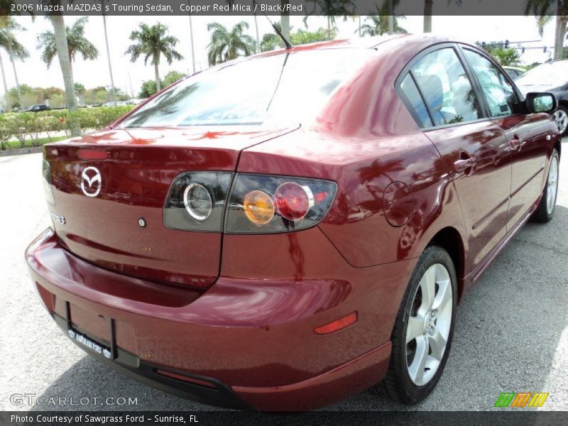 Copper Red Mica / Black/Red 2006 Mazda MAZDA3 s Touring Sedan