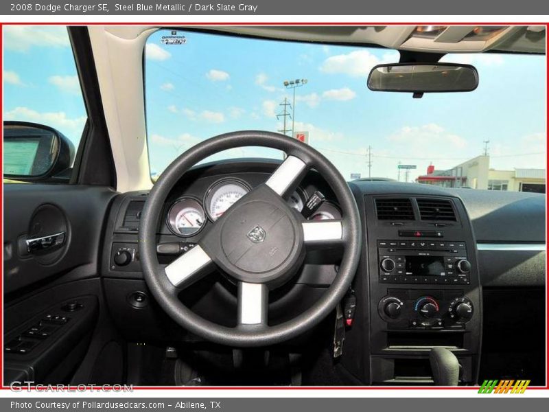 Steel Blue Metallic / Dark Slate Gray 2008 Dodge Charger SE