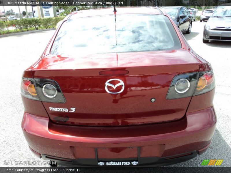 Copper Red Mica / Black/Red 2006 Mazda MAZDA3 s Touring Sedan