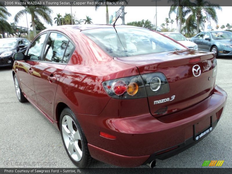 Copper Red Mica / Black/Red 2006 Mazda MAZDA3 s Touring Sedan