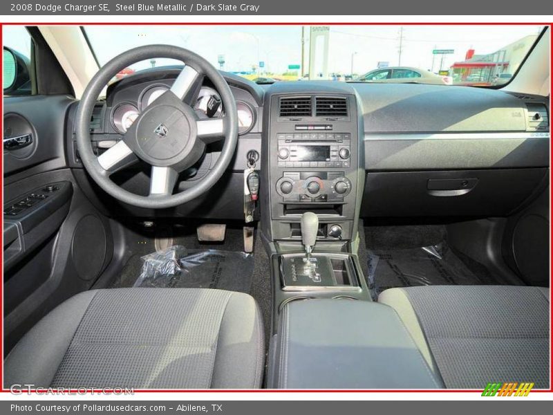Steel Blue Metallic / Dark Slate Gray 2008 Dodge Charger SE
