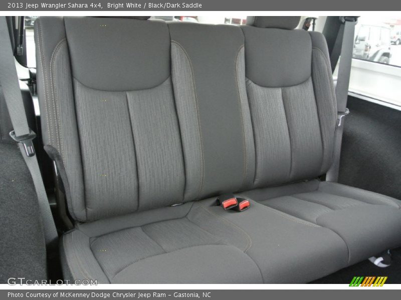 Rear Seat of 2013 Wrangler Sahara 4x4