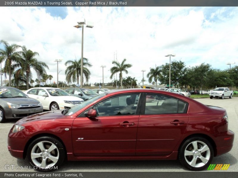 Copper Red Mica / Black/Red 2006 Mazda MAZDA3 s Touring Sedan