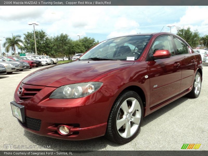 Copper Red Mica / Black/Red 2006 Mazda MAZDA3 s Touring Sedan