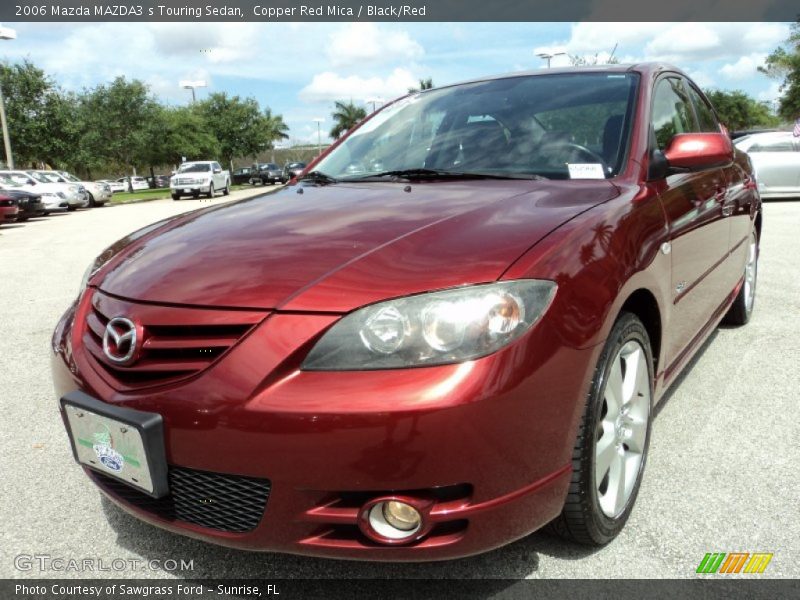 Copper Red Mica / Black/Red 2006 Mazda MAZDA3 s Touring Sedan