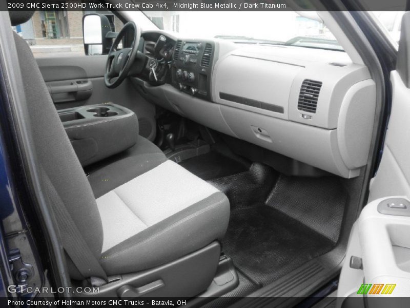 Midnight Blue Metallic / Dark Titanium 2009 GMC Sierra 2500HD Work Truck Crew Cab 4x4