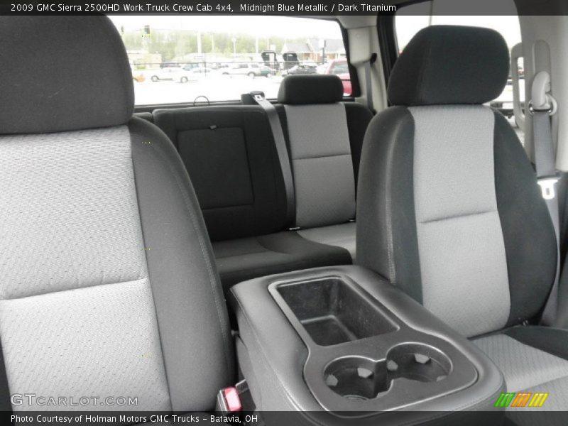 Midnight Blue Metallic / Dark Titanium 2009 GMC Sierra 2500HD Work Truck Crew Cab 4x4