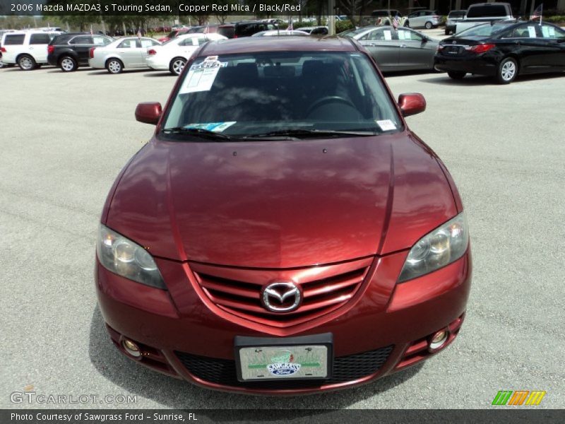 Copper Red Mica / Black/Red 2006 Mazda MAZDA3 s Touring Sedan