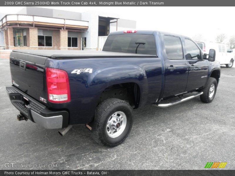 Midnight Blue Metallic / Dark Titanium 2009 GMC Sierra 2500HD Work Truck Crew Cab 4x4