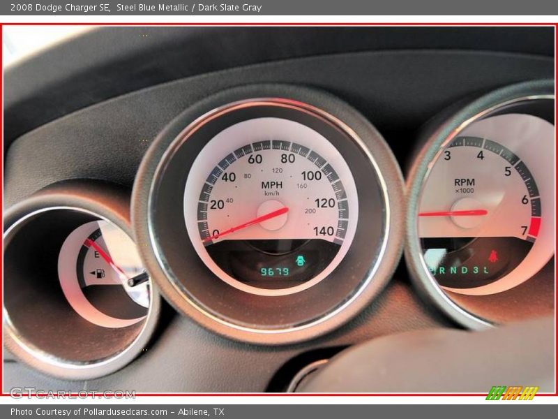 Steel Blue Metallic / Dark Slate Gray 2008 Dodge Charger SE