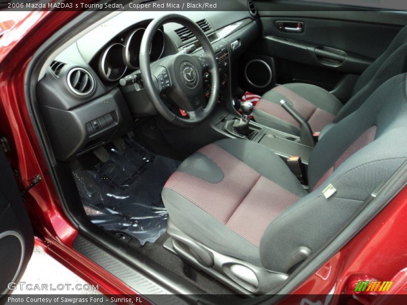 Copper Red Mica / Black/Red 2006 Mazda MAZDA3 s Touring Sedan