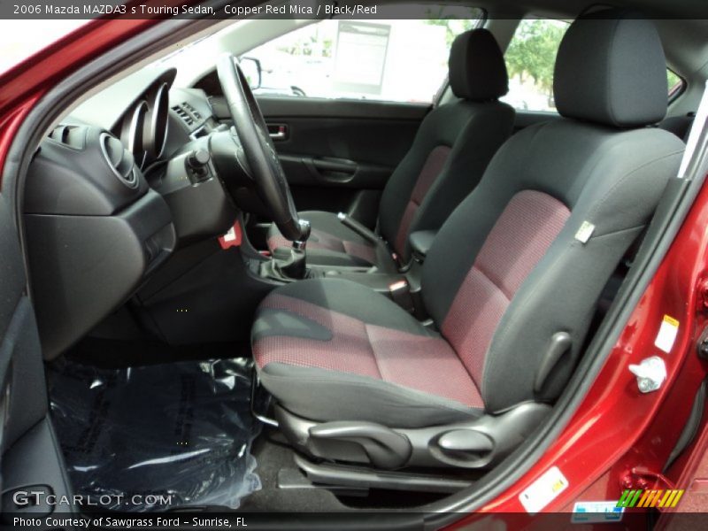 Copper Red Mica / Black/Red 2006 Mazda MAZDA3 s Touring Sedan