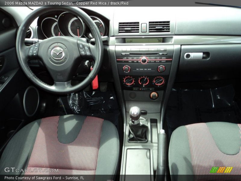 Copper Red Mica / Black/Red 2006 Mazda MAZDA3 s Touring Sedan