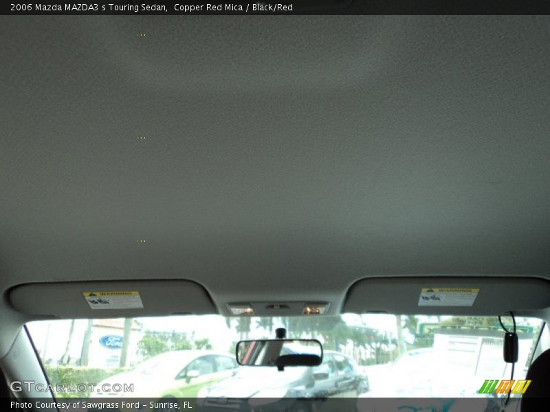Copper Red Mica / Black/Red 2006 Mazda MAZDA3 s Touring Sedan