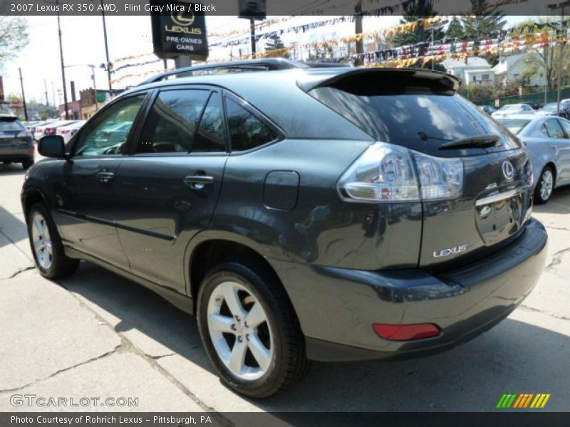 Flint Gray Mica / Black 2007 Lexus RX 350 AWD