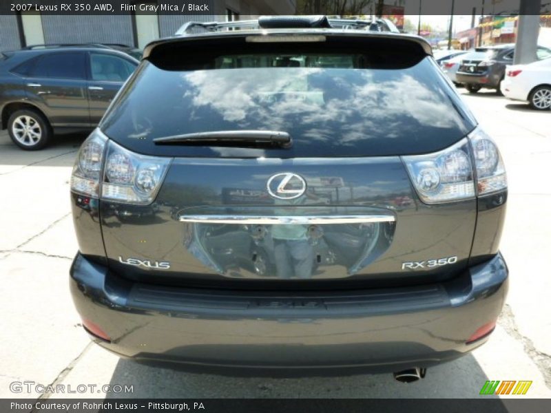 Flint Gray Mica / Black 2007 Lexus RX 350 AWD