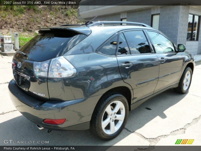 Flint Gray Mica / Black 2007 Lexus RX 350 AWD