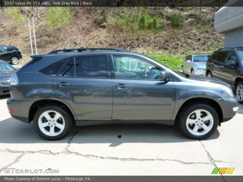 Flint Gray Mica / Black 2007 Lexus RX 350 AWD