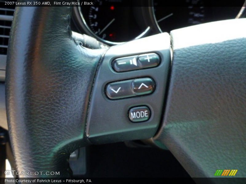 Flint Gray Mica / Black 2007 Lexus RX 350 AWD
