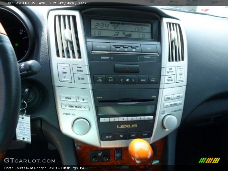Flint Gray Mica / Black 2007 Lexus RX 350 AWD