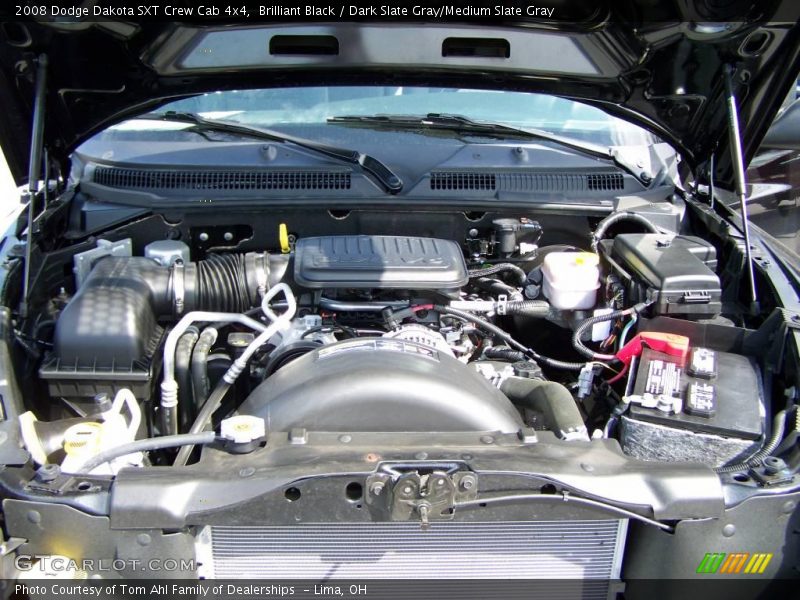 Brilliant Black / Dark Slate Gray/Medium Slate Gray 2008 Dodge Dakota SXT Crew Cab 4x4