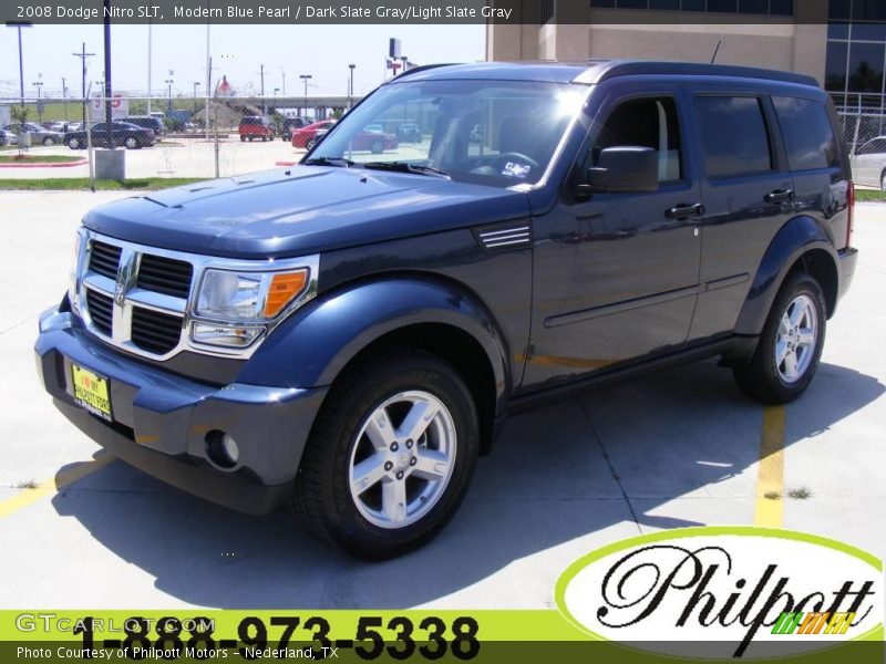 Modern Blue Pearl / Dark Slate Gray/Light Slate Gray 2008 Dodge Nitro SLT