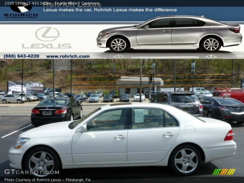 Crystal White / Cashmere 2005 Lexus LS 430 Sedan