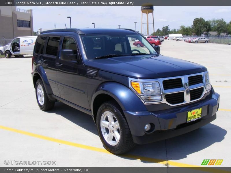 Modern Blue Pearl / Dark Slate Gray/Light Slate Gray 2008 Dodge Nitro SLT