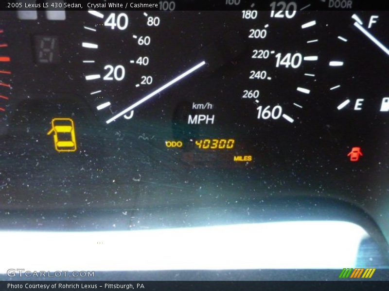 Crystal White / Cashmere 2005 Lexus LS 430 Sedan