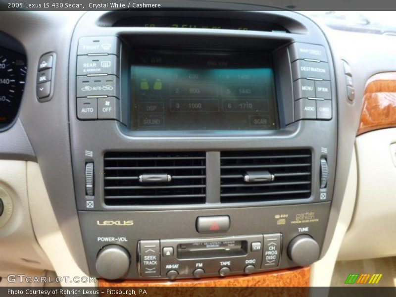 Controls of 2005 LS 430 Sedan