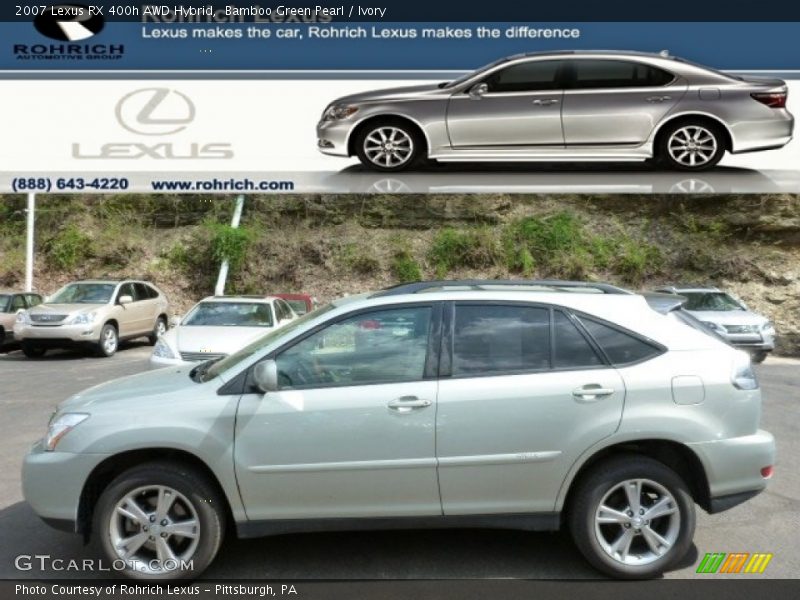 Bamboo Green Pearl / Ivory 2007 Lexus RX 400h AWD Hybrid