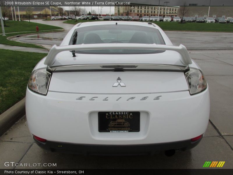 Northstar White / Terra Cotta/Charcoal 2008 Mitsubishi Eclipse SE Coupe