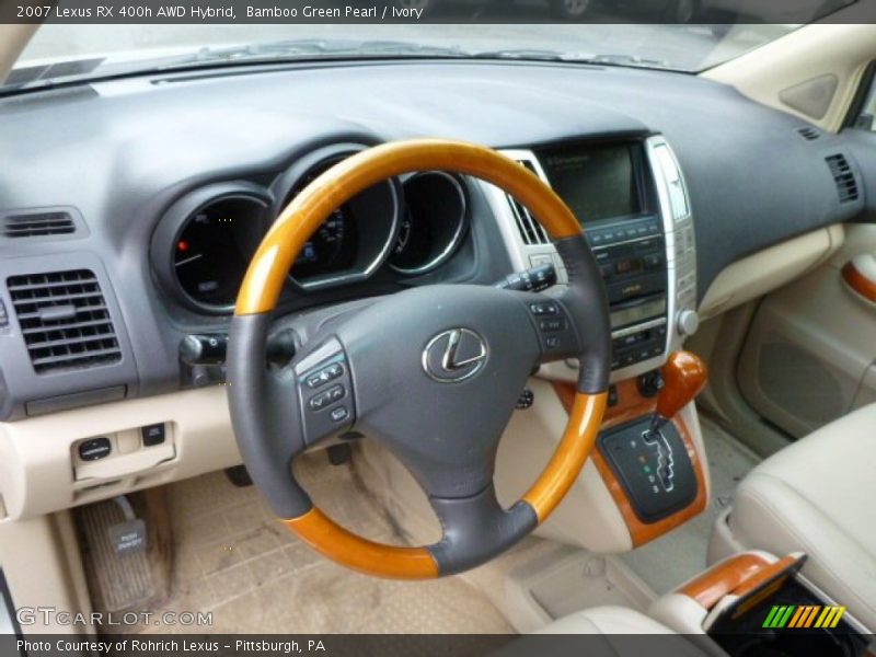 Bamboo Green Pearl / Ivory 2007 Lexus RX 400h AWD Hybrid