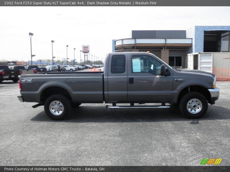 Dark Shadow Grey Metallic / Medium Flint 2002 Ford F250 Super Duty XLT SuperCab 4x4