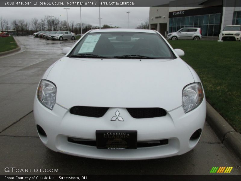 Northstar White / Terra Cotta/Charcoal 2008 Mitsubishi Eclipse SE Coupe