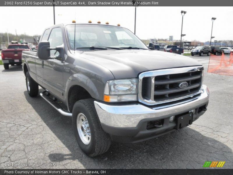 Dark Shadow Grey Metallic / Medium Flint 2002 Ford F250 Super Duty XLT SuperCab 4x4