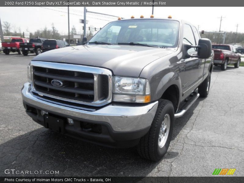 Dark Shadow Grey Metallic / Medium Flint 2002 Ford F250 Super Duty XLT SuperCab 4x4