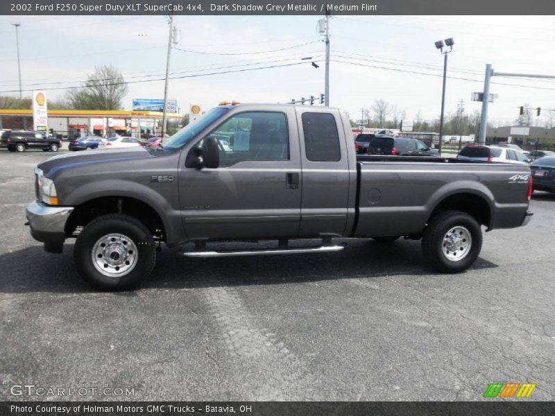 Dark Shadow Grey Metallic / Medium Flint 2002 Ford F250 Super Duty XLT SuperCab 4x4