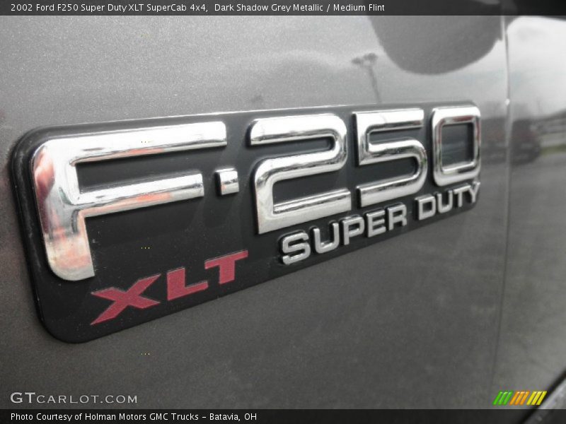 Dark Shadow Grey Metallic / Medium Flint 2002 Ford F250 Super Duty XLT SuperCab 4x4