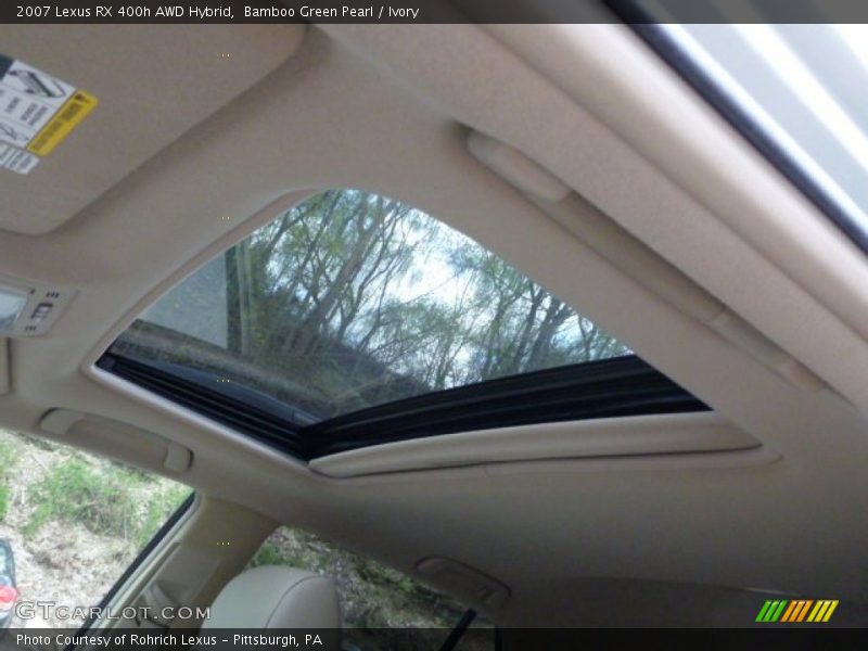 Bamboo Green Pearl / Ivory 2007 Lexus RX 400h AWD Hybrid