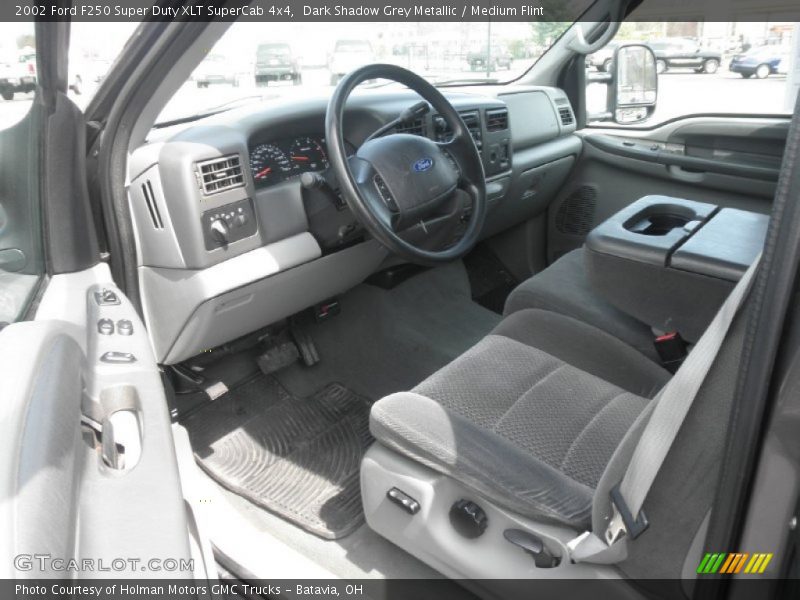 Dark Shadow Grey Metallic / Medium Flint 2002 Ford F250 Super Duty XLT SuperCab 4x4