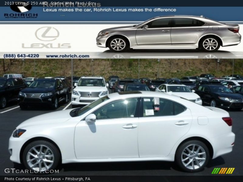 Starfire White Pearl / Ecru 2013 Lexus IS 250 AWD