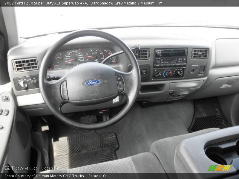 Dark Shadow Grey Metallic / Medium Flint 2002 Ford F250 Super Duty XLT SuperCab 4x4