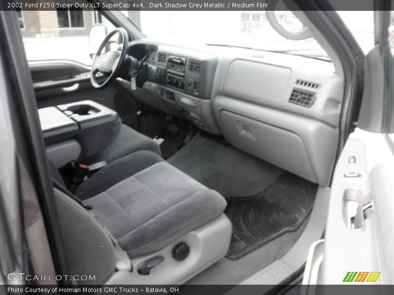 Dark Shadow Grey Metallic / Medium Flint 2002 Ford F250 Super Duty XLT SuperCab 4x4